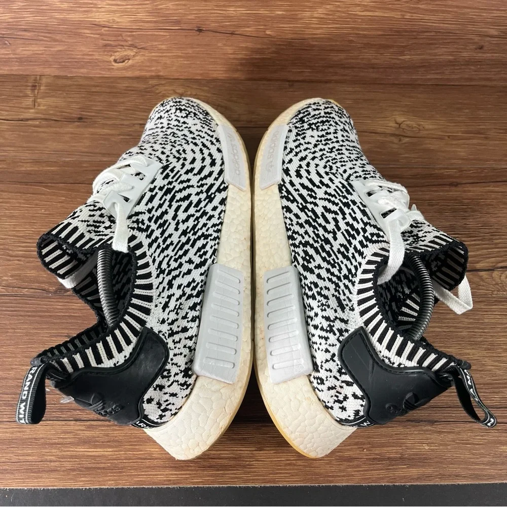 Adidas NMD R1 Primeknit‎ Athletic Sneakers Men’s Size 12 ‘Zebra Print’ Shoes
